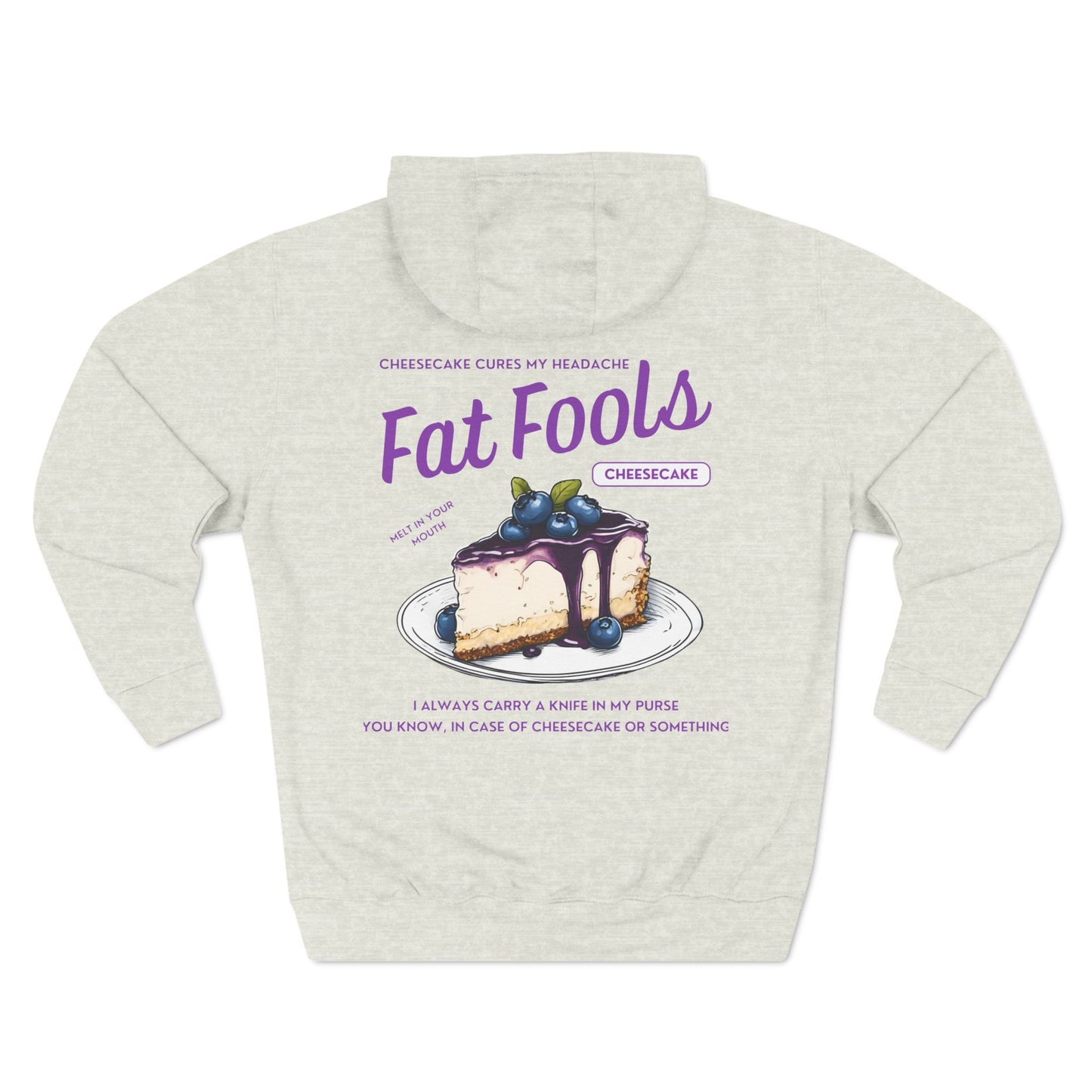 Foodie - Cheesecake Cures My Headache (Blueberry Version) (Hoodie)